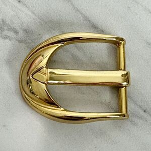 Liz Claiborne Vintage 1995 Gold Tone Simple Basic Belt Buckle